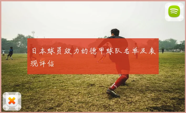 日本球员效力的德甲球队名单及表现评估